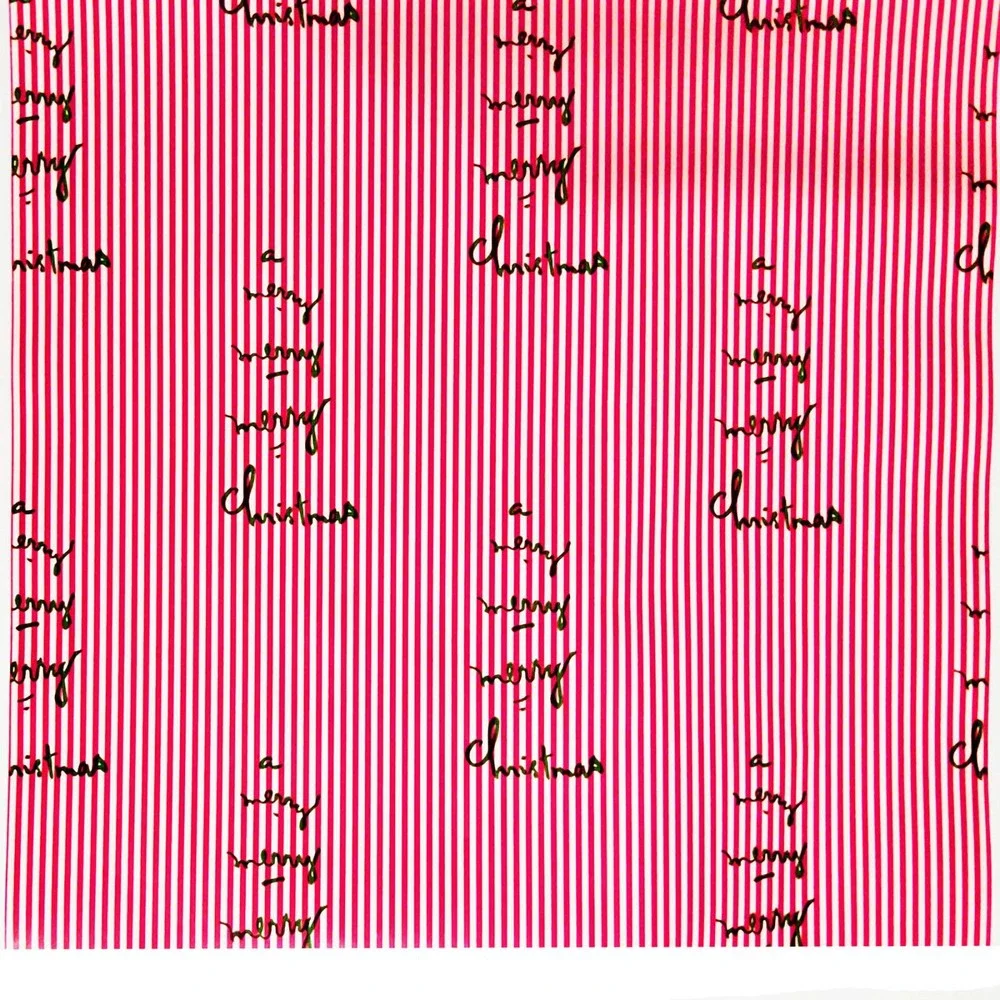 VTG 1970's Merry Christmas Gift Wrapping Paper 2 YDS x 20